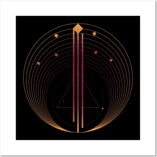 Geometric galaxy cool space Posters and Art